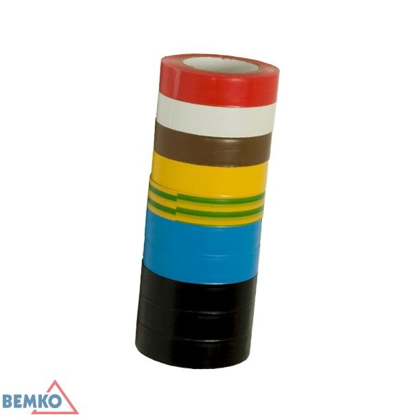 TAŚMA IZOLACYJNA 15x10m CZARNA/BLACK E30-PVC1510BL BEMKO