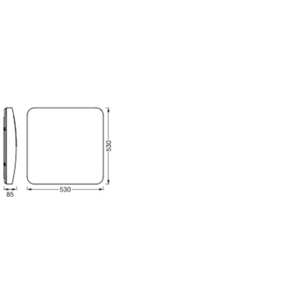 Oprawa SMART+ WIFI ORBIS CLEAN 530X530 TW
