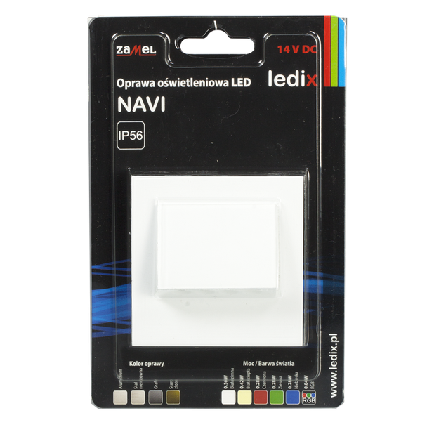 OPRAWA LED NAVI Z RAMKĄ PT 14V DC BIA BIAŁA CIEPŁA TYP: 11-211-52 LED11121152 LED11121152-WPL ZAMEL