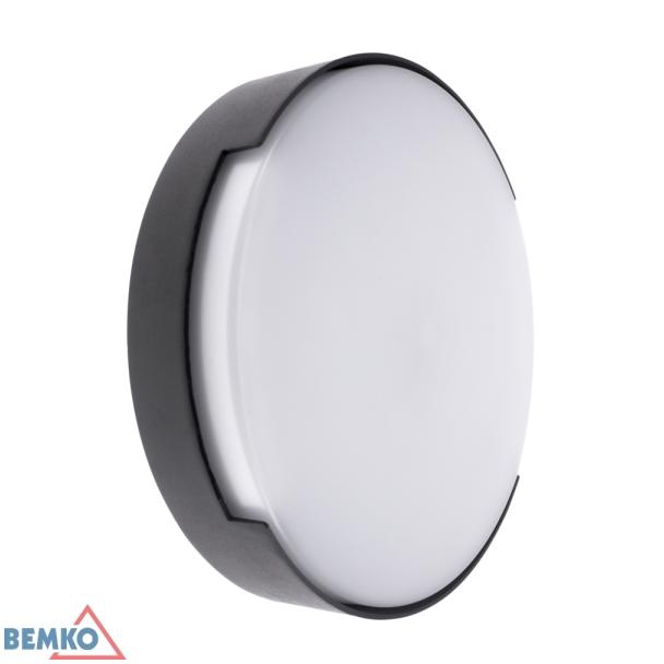 OPRAWA ELEWACYJNA VALANT 16W 3000K 1120LM IP65 250X62MM OKRĄGŁA GRAFIT C25-EL1-R-016GR-3K BEMKO