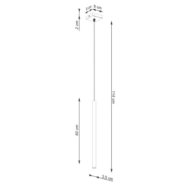 Sollux Lampa wisząca PASTELO 1 zielona oliwka SL.1518
