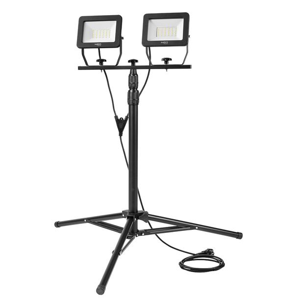 Reflektor podwójny 2x50W SMD LED 9000lm na statywie 1.8m 99-062 GTX Poland