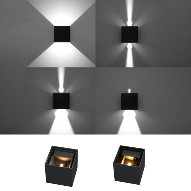 Sollux Kinkiet LUCA czarny LED IP54 SL.0545