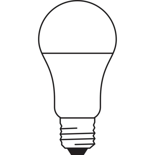 Lampa LED VALUE Classic A100 non-dim plastik 13W 827 E27