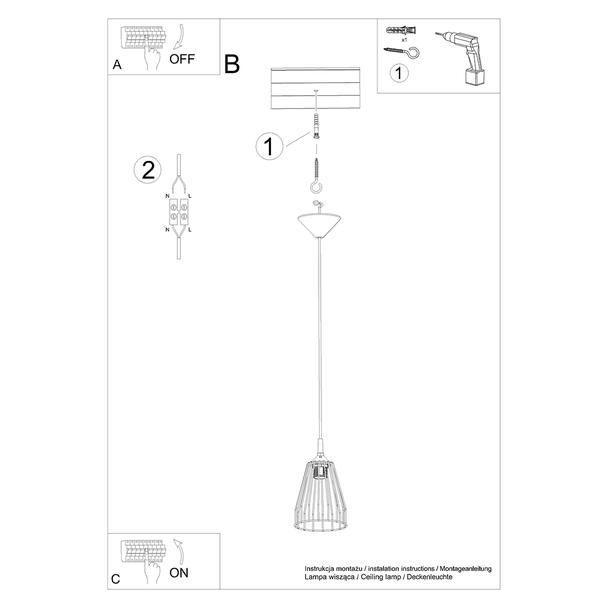 Sollux Lampa wisząca LEYO SL.1205