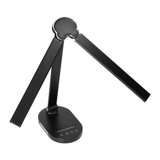 ERGO LED, lampka biurkowa z ładowarką USB, 8W, 400lm, 3000-4000-6000K, zmiana barwy światła, funkcja DL-17/B ORNO