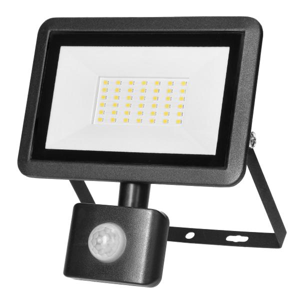 FARO S LED 30W naświetlacz z PIR, 2400lm, IP44, 4000K, aluminium + szkło AD-NL-6254BLR4 ORNO