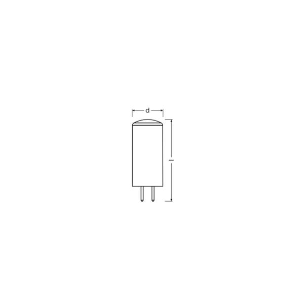 Lampa LED DIM Special PIN CL 40 dim 4,5W 827 GY6.35