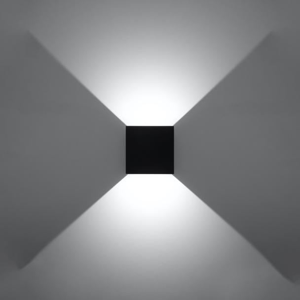 Sollux Kinkiet LUCA czarny LED IP54 SL.0545