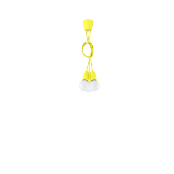 Sollux Lampa wisząca DIEGO 3 żółta SL.0579