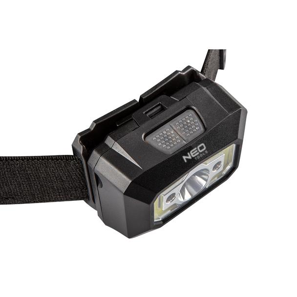 Latarka czołowa akumulatorowa USB 250 lm COB LED + czujnik ruchu NEO TOOLS GTX 99-073 GTX Poland