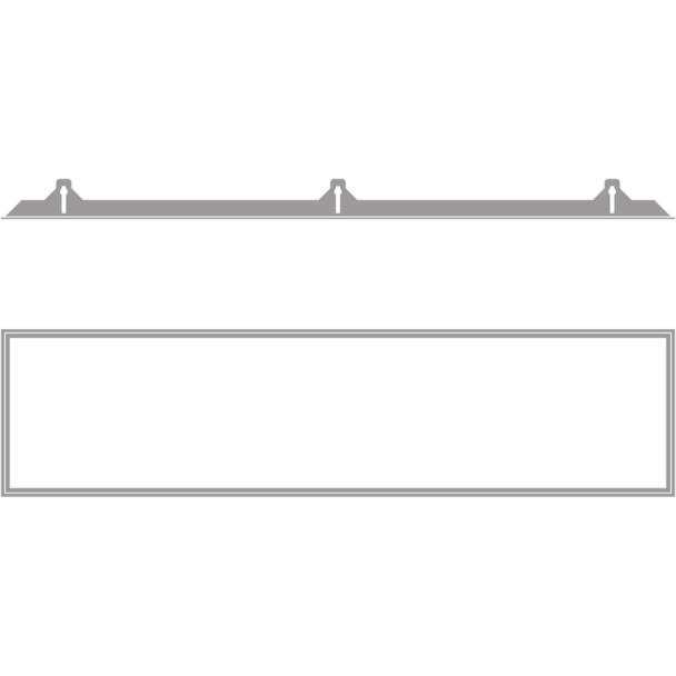 Ramka do montażu w zabudowie PANEL 1200X300 RECESSED MOUNT FRAME