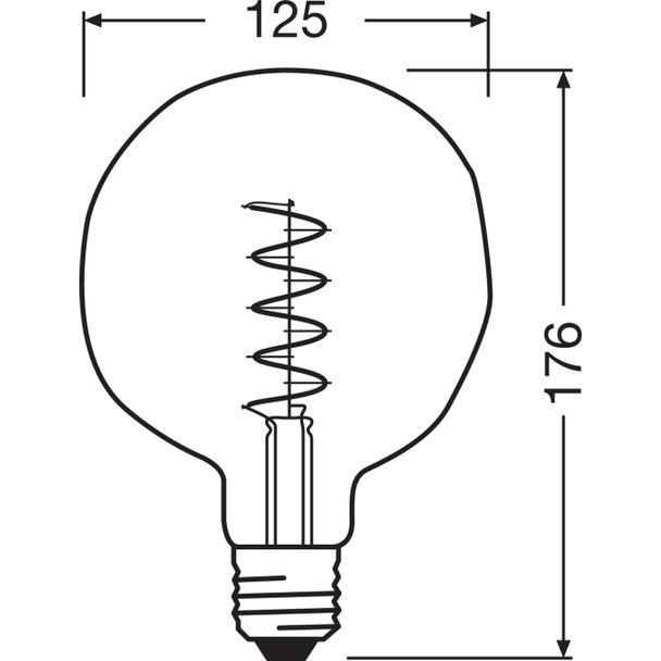 Lampa LED Vintage 1906 ET124 GREEN 18 dim 4,5W/816 E27