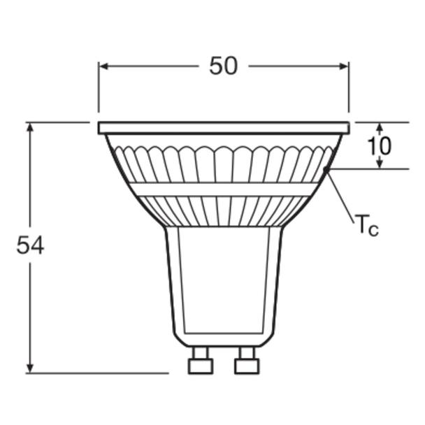 Lampa LED VALUE non-dim PAR16 80 36° 6,9W 830 GU10