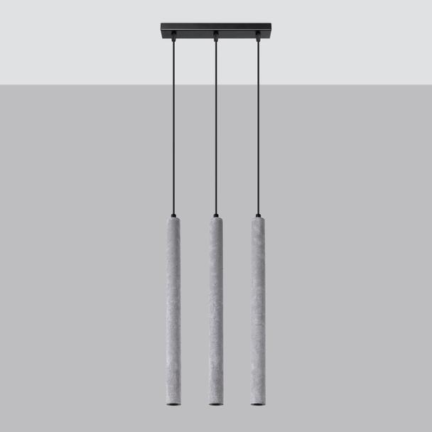 Sollux Lampa wisząca PASTELO 3L beton SL.1272