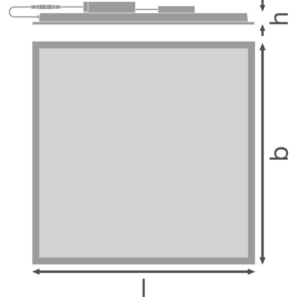 Oprawa PANEL COMFORT 600 P 33W 840 U19 ZBVR