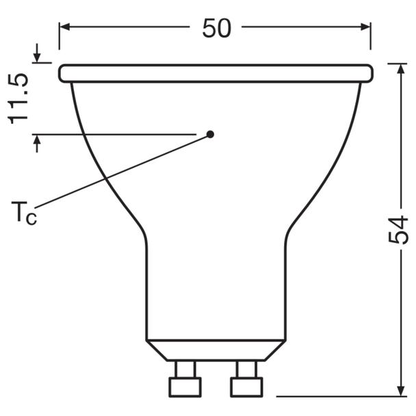 Lampa LED VALUE non-dim PAR16 80 60° 6,9W 840 GU10
