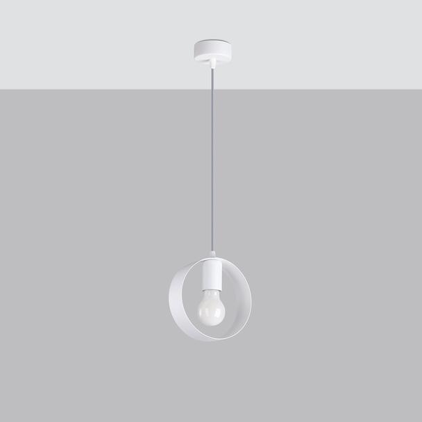 Sollux Lampa wisząca TITRAN 1 biała SL.1137