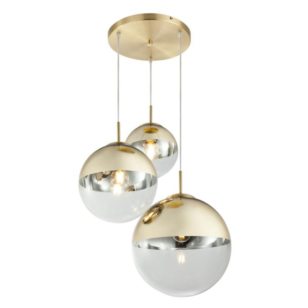 Lampa wisząca kule żyrandol Varus 3xE27 15855-3 GLOBO