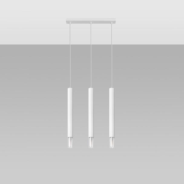 Sollux Lampa wisząca WEZYR 3 biała