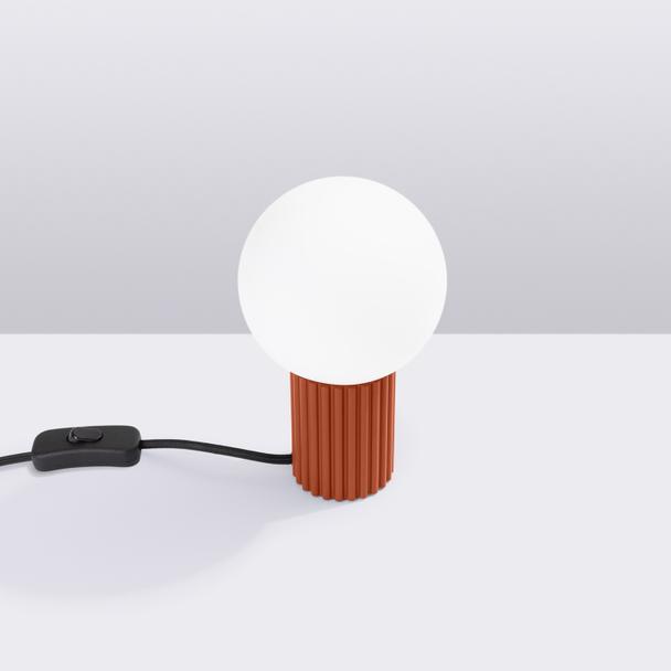 Lampa biurkowa HALO ochra czerwona
