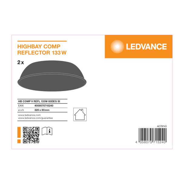 Oprawa HIGH BAY COMPACT V REFL 133W 80DEG SI