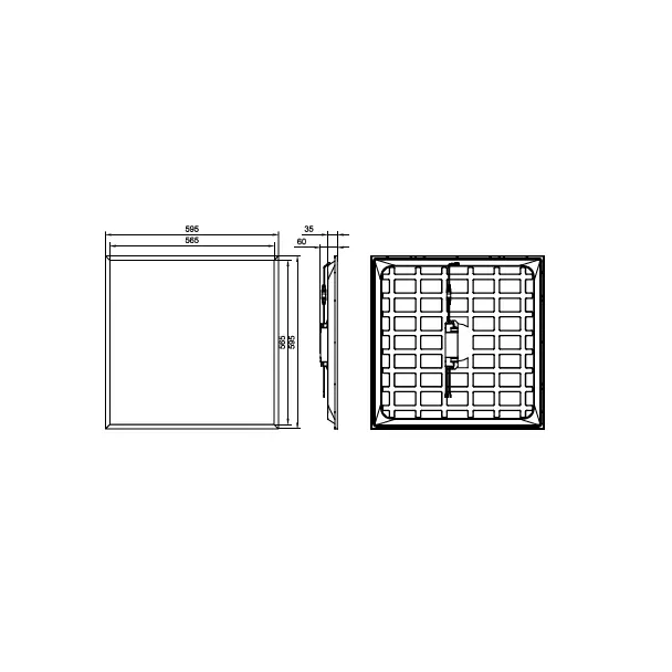 Panel LED Ledinaire RC065B G5 UGR19 28W 3400lm IP20/40 4000K barwa neutralna ściemnialna 34S/ 840 PS 9,11402E+11 PHILIPS