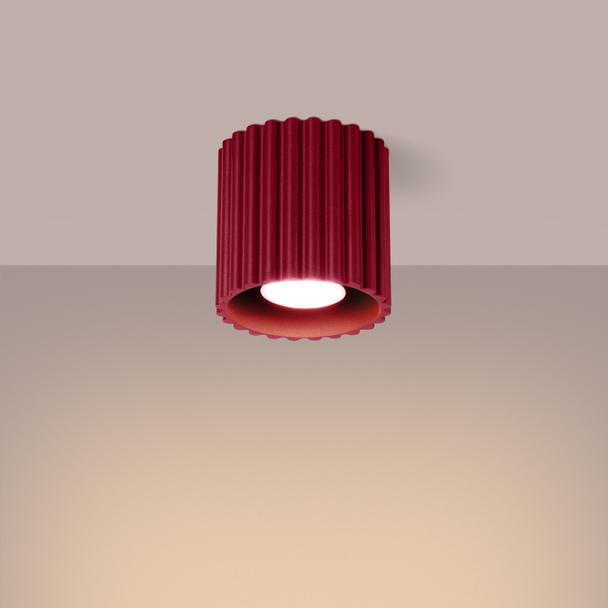 SOLLUX Plafon AURA 1 burgund GU10 ; SL.1819