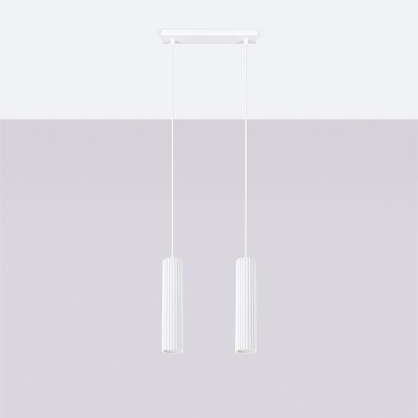 Sollux Lampa wisząca KARBON 2 biały SL.1536