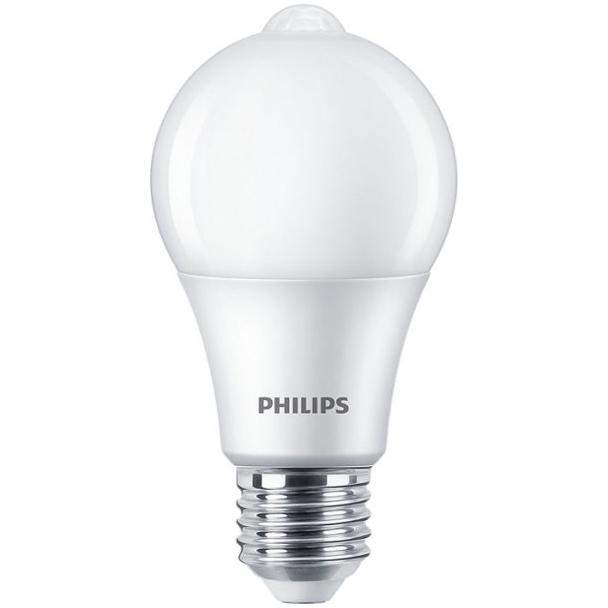 Żarówka LED 8W=60W 806lm 2700K barwa ciepła z czujnikiem ruchu 60W A60 E27 WW FR 1SRT4 9,29002E+11 PHILIPS