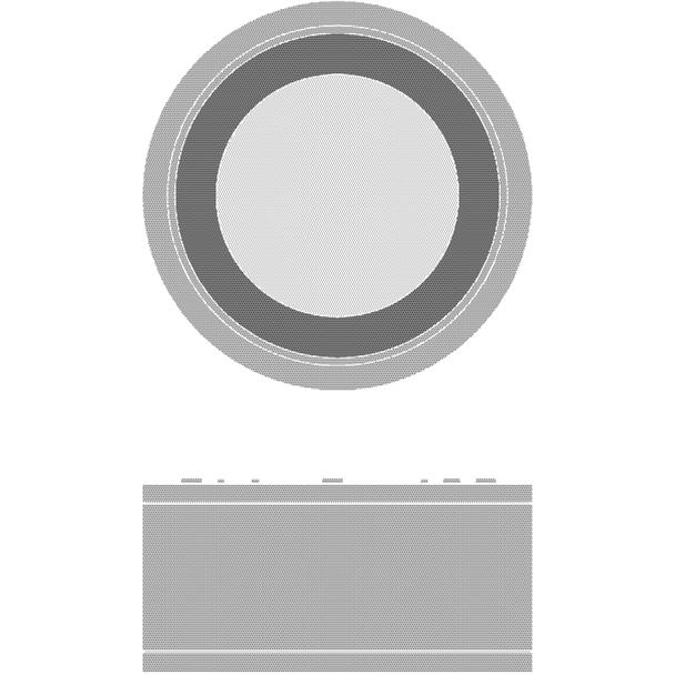 Oprawa DOWNLIGHT SURFACE DN 250 P 45W 830 60D IP65 WT