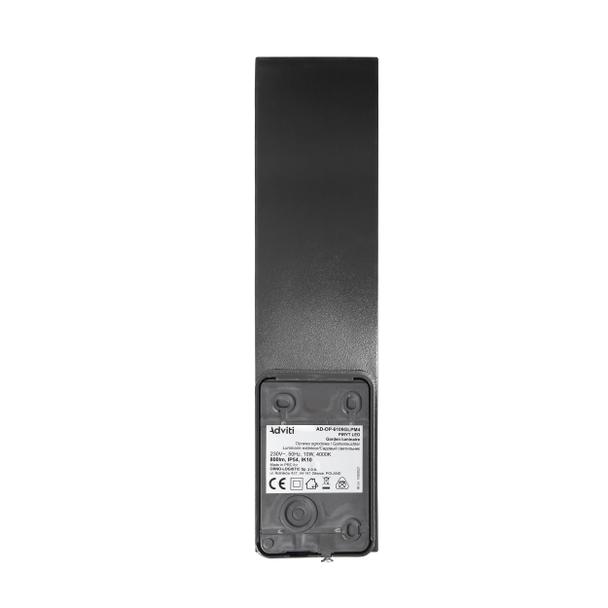 PIRYT LED 10W, oprawa ogrodowa 800lm, IP54, 4000K, szara AD-OP-6109GLPM4 ORNO