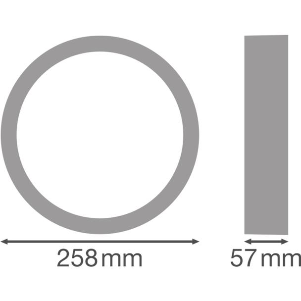 Osłona do opraw ściennych w kształcie pierścienia SURFACE BULKHEAD RING 250 BK