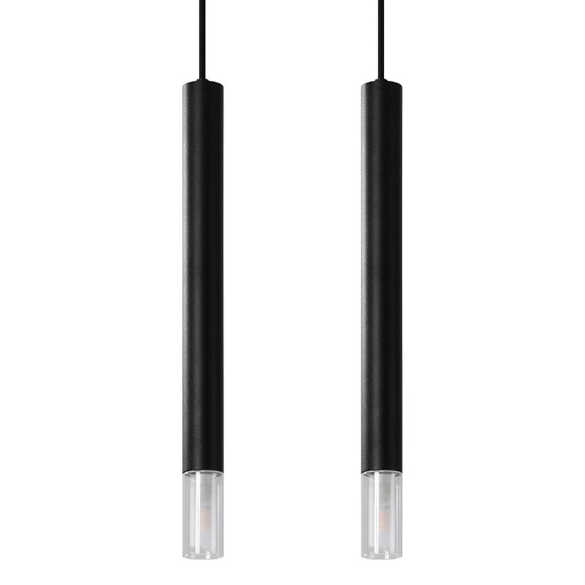 Sollux Lampa wisząca WEZYR 2 czarna SL.0961