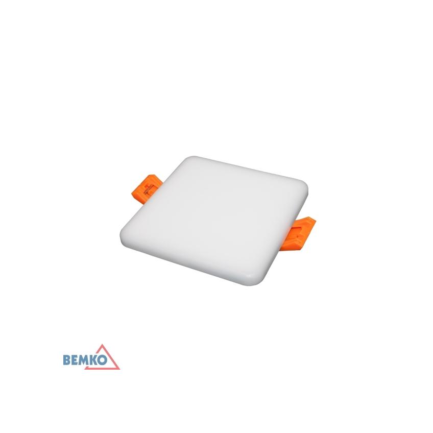 OPRAWA DOWNLIGHT LED WALED 5W 4000K 420LM IP66/IP20 PF>0.5 75x75x20MM KWADRAT BIAŁY C70-DLW-S075-050-4K-WH BEMKO