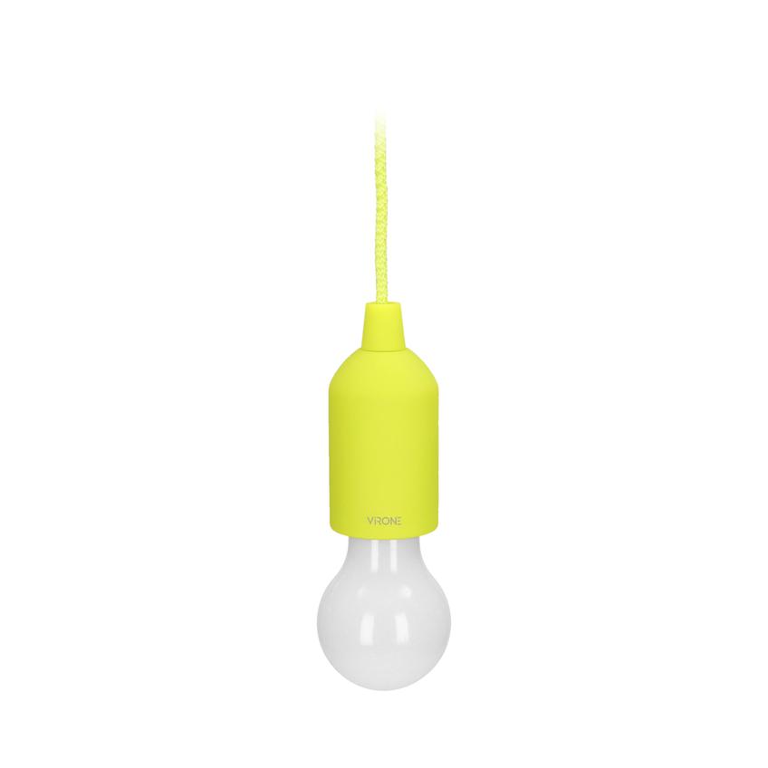 Bateryjna lampka nocna na sznurku 1W LED, 3 x AAA, limonkowa LA-5/L ORNO