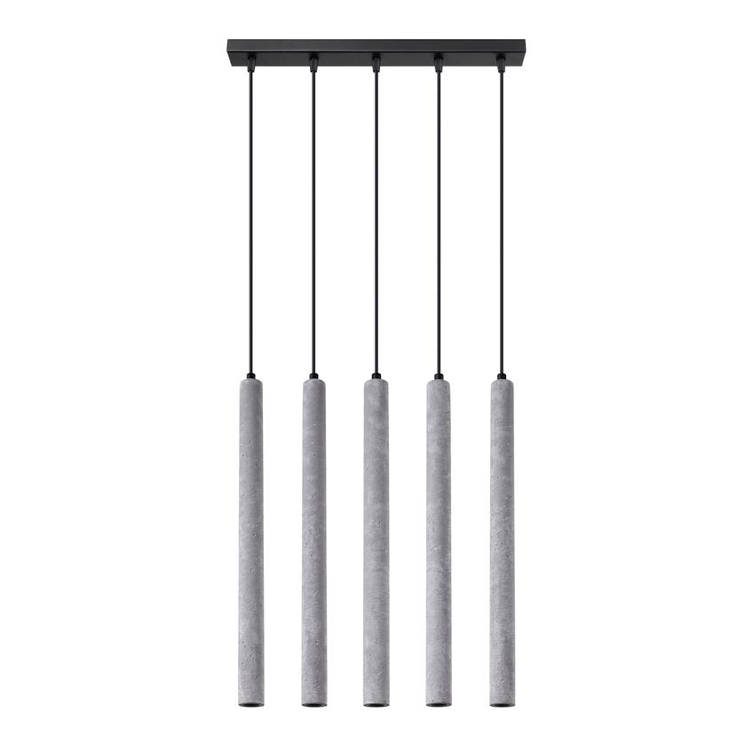 Sollux Lampa wisząca PASTELO 5L beton SL.1274