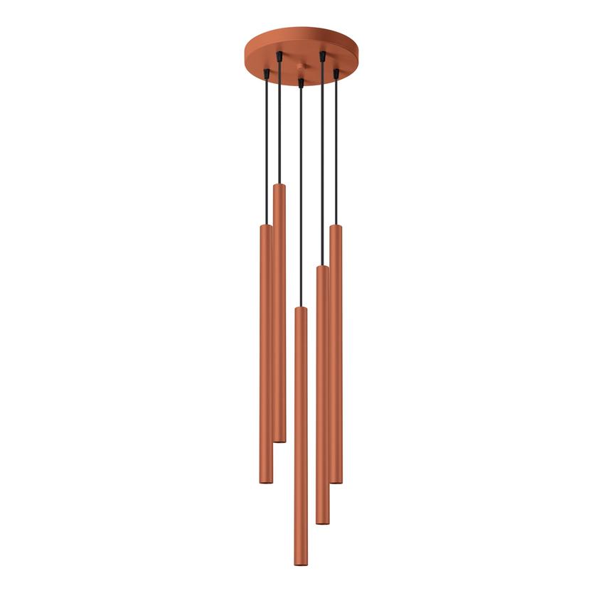 Sollux Lampa wisząca PASTELO 5P ochra czerwona SL.1528