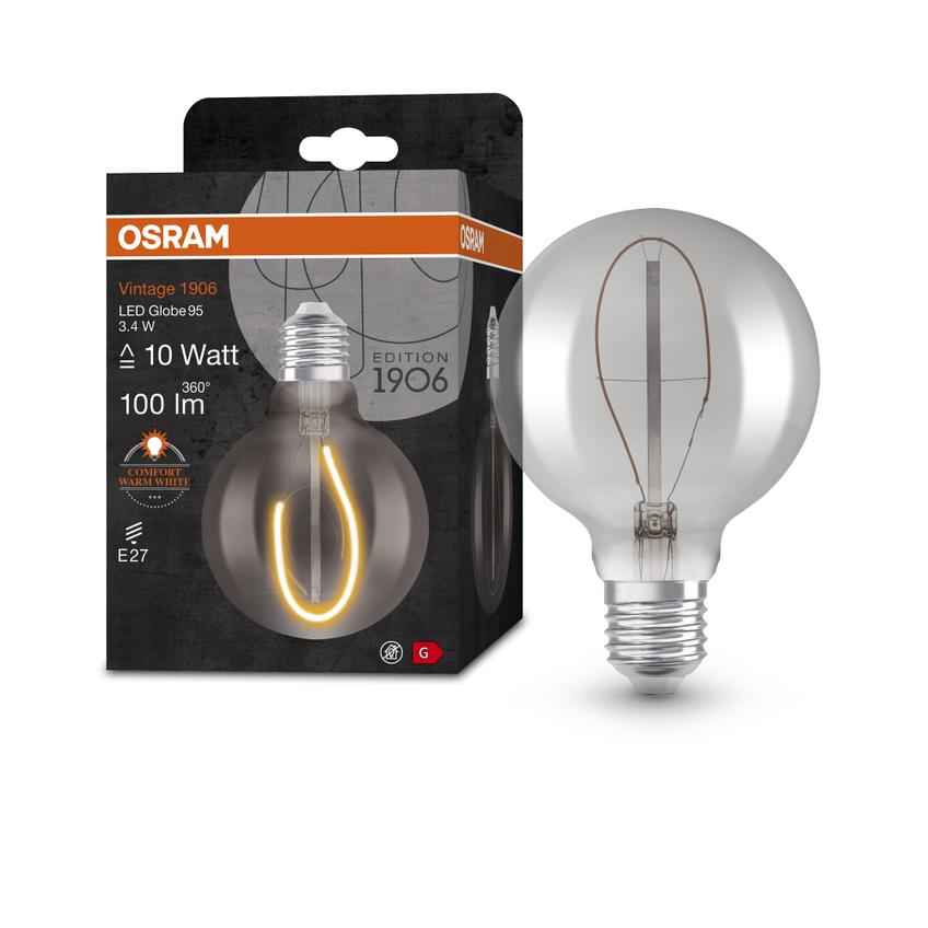 Lampa LED Vintage 1906 SMOKE 95 3,4W/818 E27