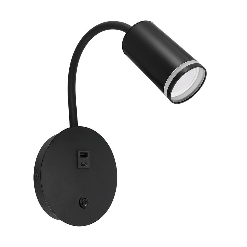 Oprawa dekoracyjna ZULA WLL USB GU10 czarny 04815 IDEUS