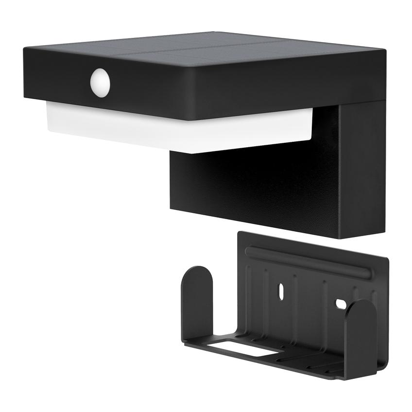 Kinkiet solarny z czujnikiem ruchu WILLOW LED 4,5W 400lm IP44 4000K neutralna biała SL/R-4/B ORNO