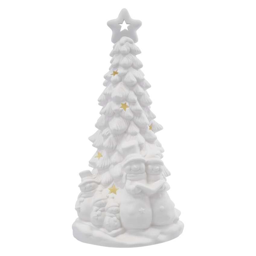 Choinka ceramiczna dekoracje 4 LED 33,5 cm 2x AA ciepła biel IP20 DCLW31 EMOS