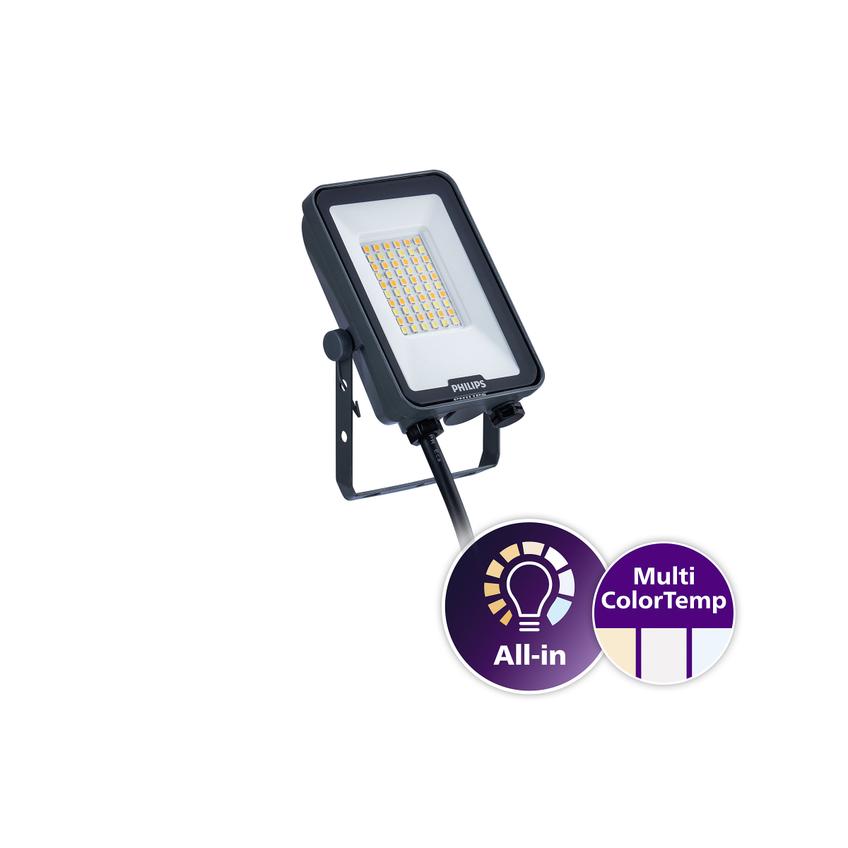 Naświetlacz LED Ledinaire BVP167 30W 3300/3600lm IP65 3000/4000/6500 K zmienna barwa światła 5 lat g 9,11402E+11 PHILIPS