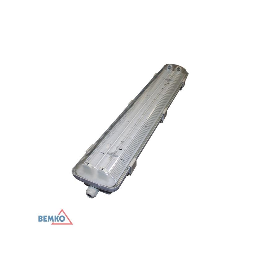 Oprawa hermetyczna 2x T8-LED 60cm PC EMPTY C10-E-OHB218PC S-C10-E-OHB218PC BEMKO