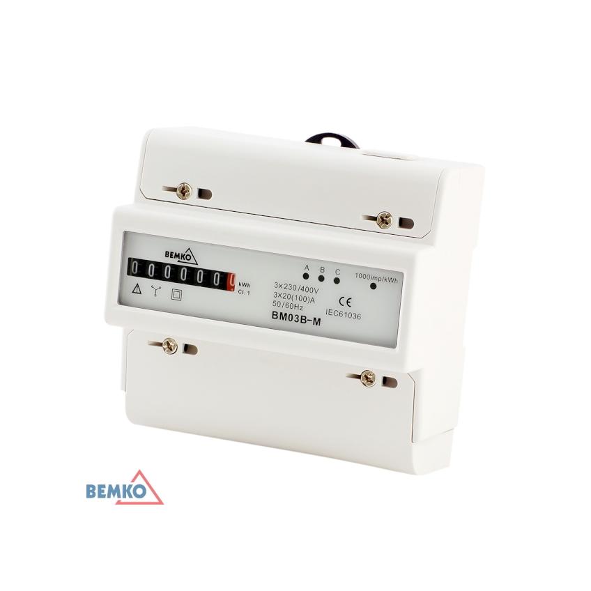 WSKAŻNIK ENERGII 3 FAZOWY 20 (100) A MECHANICZNY A30-BM03B-M BEMKO