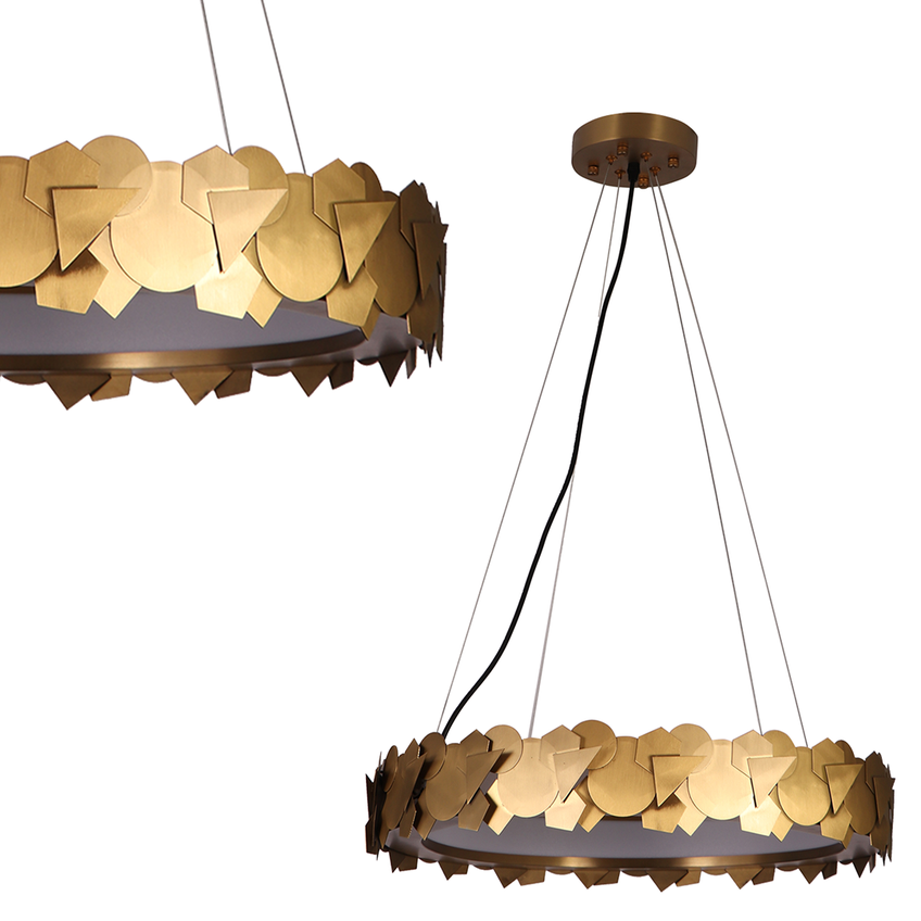 lampa wisząca LED Soho 24W 720lm 3000K złota ML6156 Milagro