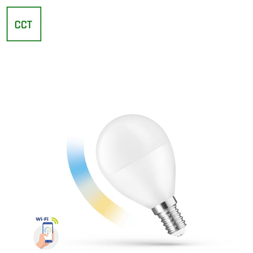 LED KULKA 5W E-14 230V CCT+DIMM Wi-Fi SpectrumSMART