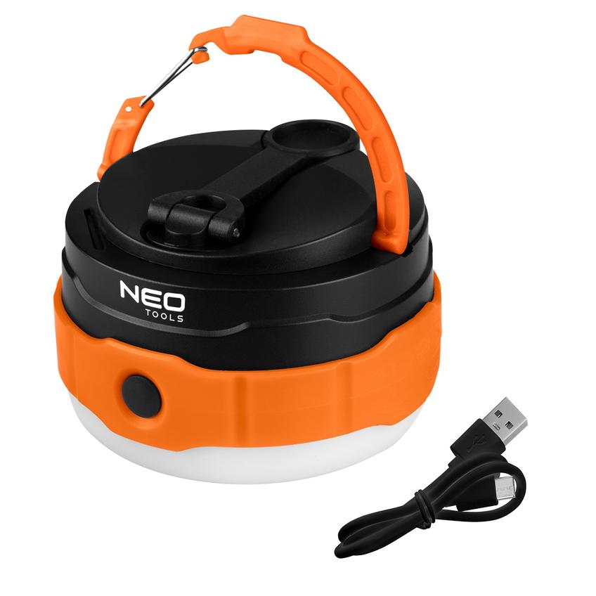 Lampa biwakowa akumulatorowa 500 lm powerbank + dynamo 3w1 SMD LED NEO TOOLS GTX 99-118 GTX Poland