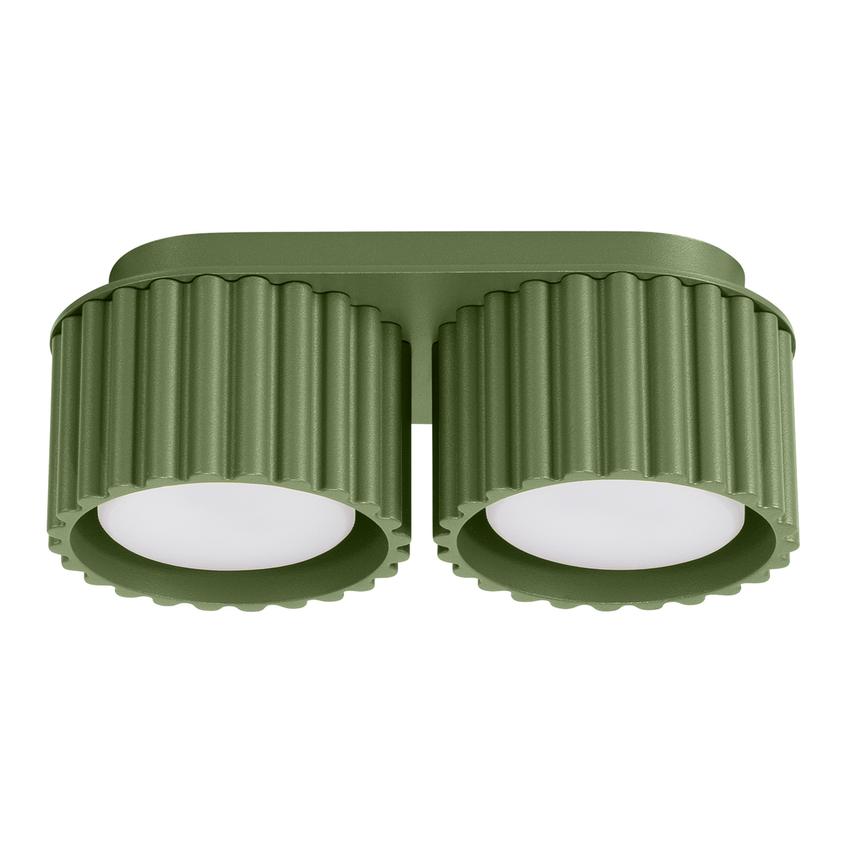 SOLLUX Plafon AURA 2 zielony oliwkowy Gx53 ; SL.1798