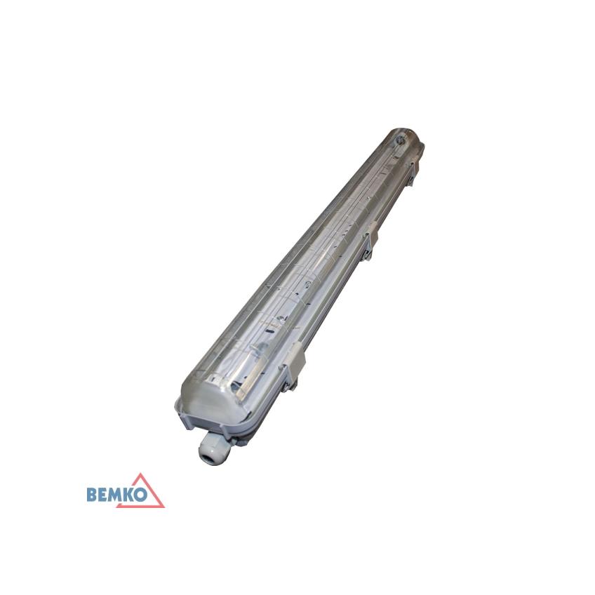 Oprawa hermetyczna 1x T8-LED pod 1 świetlówkę LED 1500mm PC IP65 C10-E-OHB158PC S-C10-E-OHB158PC BEMKO